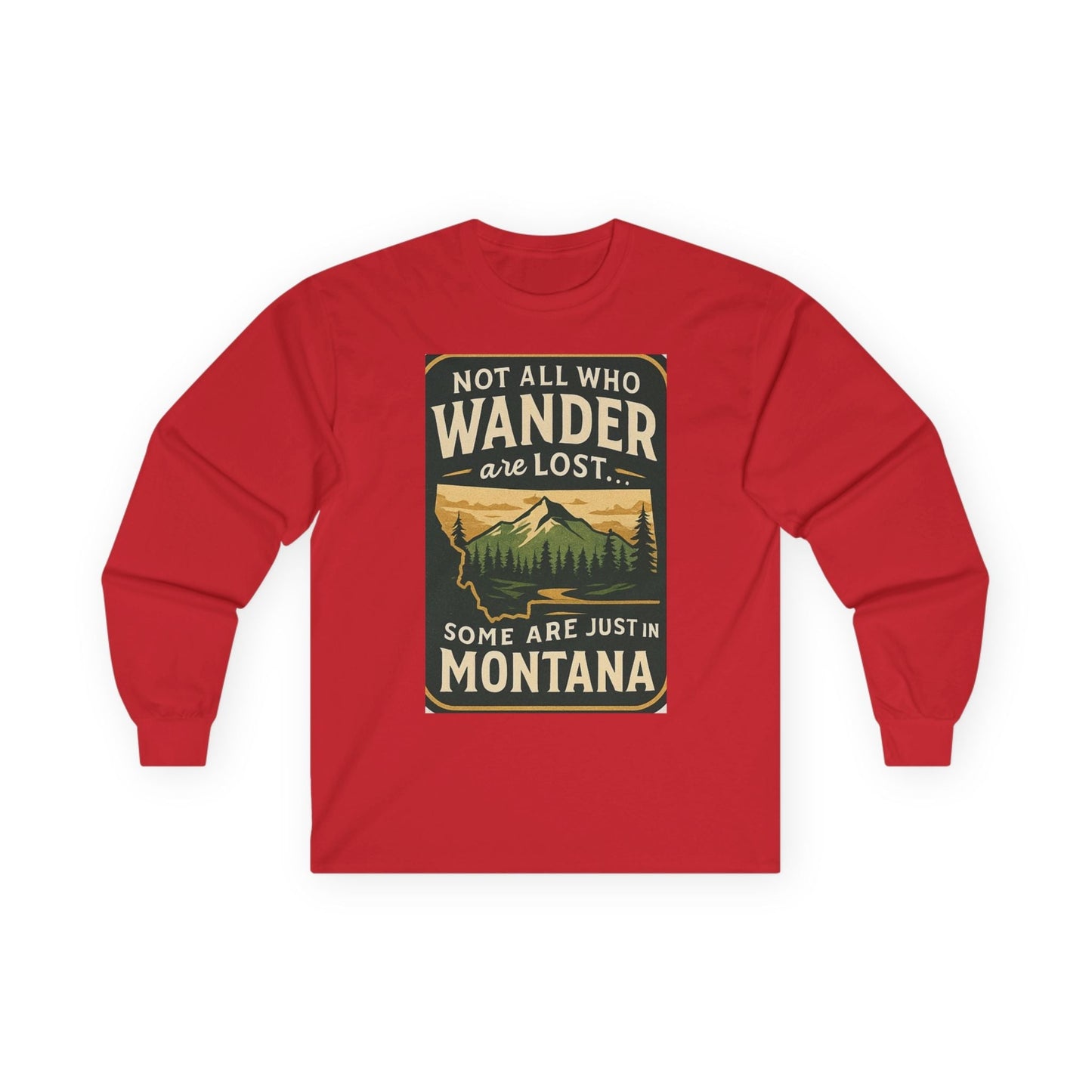 Wanderlust Long Sleeve – Montana Adventure Shirt for Outdoors Lover
