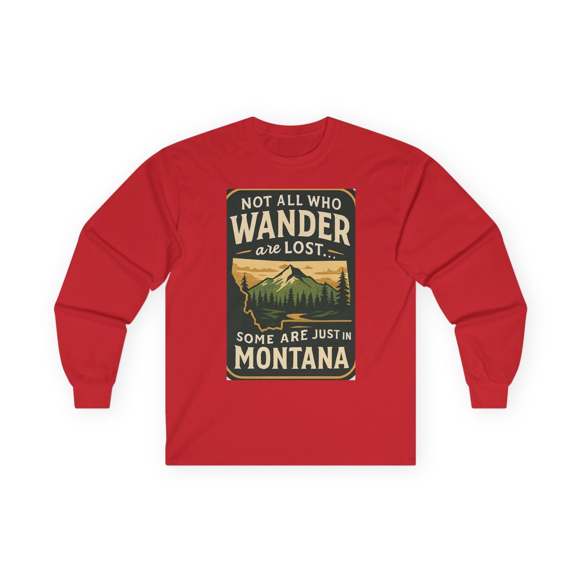 Wanderlust Long Sleeve – Montana Adventure Shirt for Outdoors Lover
