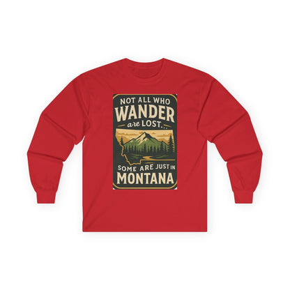 Wanderlust Long Sleeve – Montana Adventure Shirt for Outdoors Lover