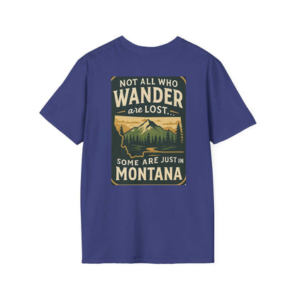 Montana Adventure Tee with vintage wilderness graphic, perfect for nature lovers.