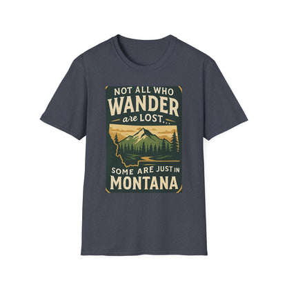 Unisex Wanderer T-Shirt – Not All Who Wander Are Lost Quote Tee