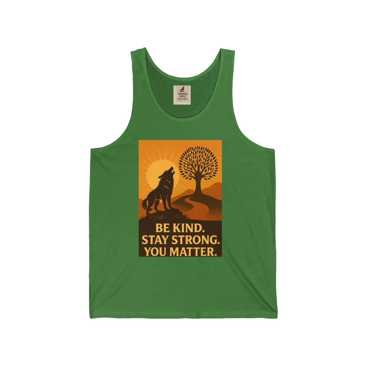 Wolf Motivation Tank – Inspirational Quote & Strength Design Tee