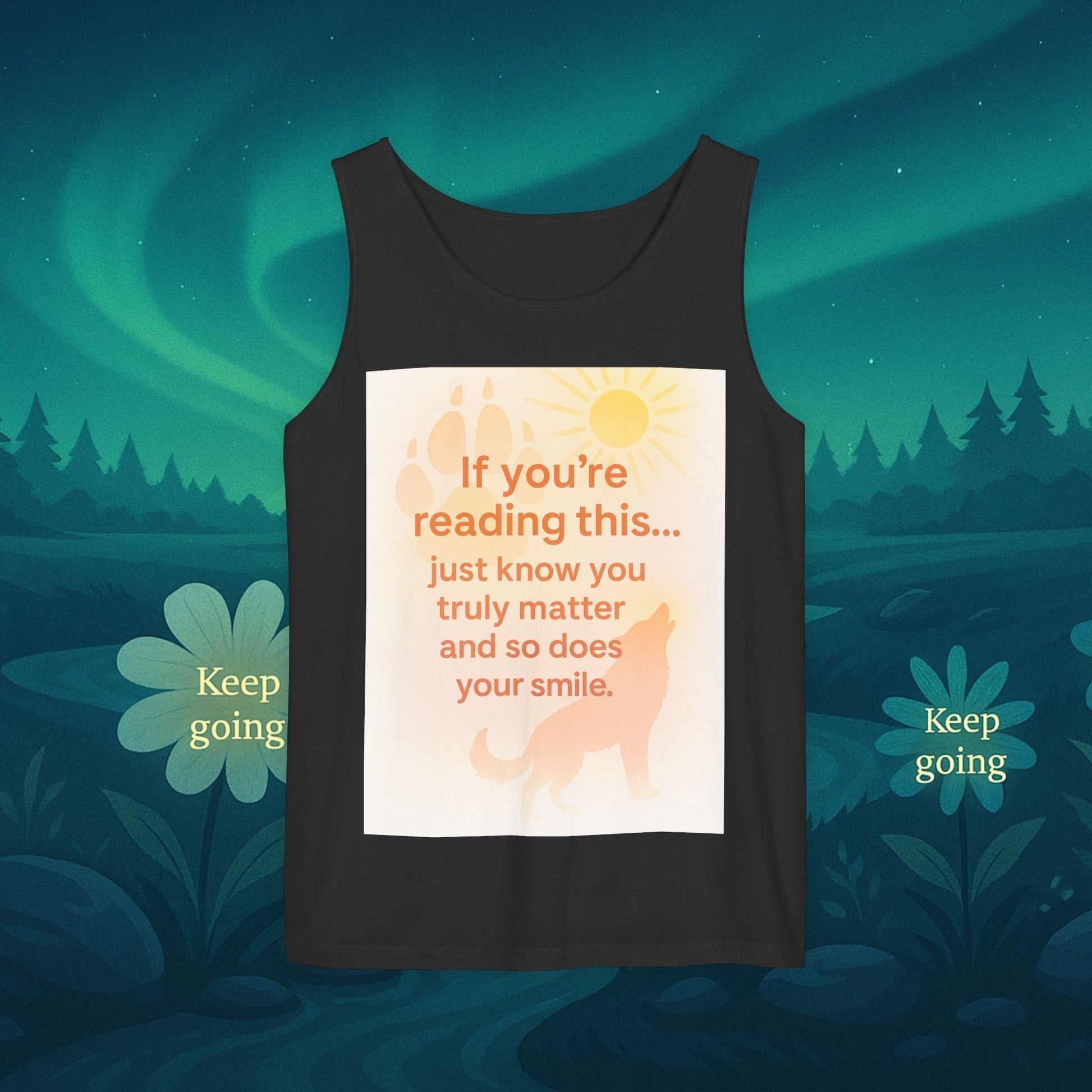 You Matter Nature Tank Top – Wolves Design Motivational Shirt