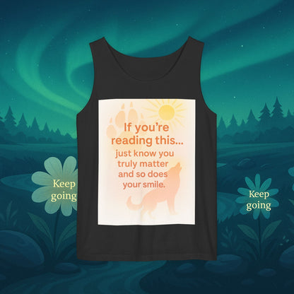 You Matter Nature Tank Top – Wolves Design Motivational Shirt