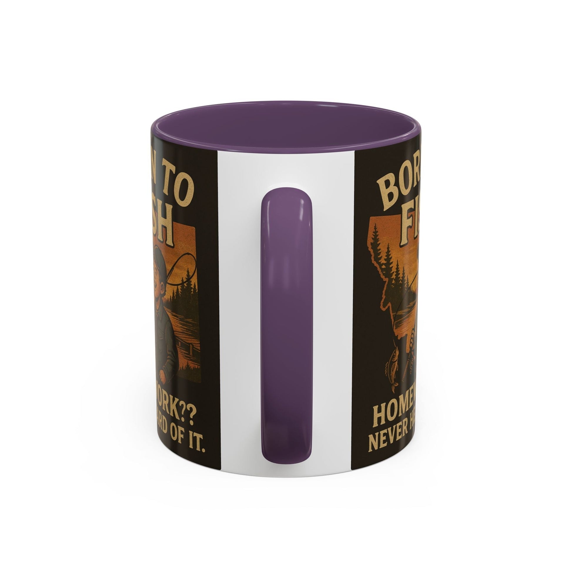 Retro Fishing Mug – Funny Coffee Cup Gift for Anglers & Campers