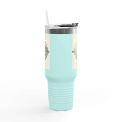 40oz Montana Compass Travel Mug with compass design, insulated for outdoor adventures.