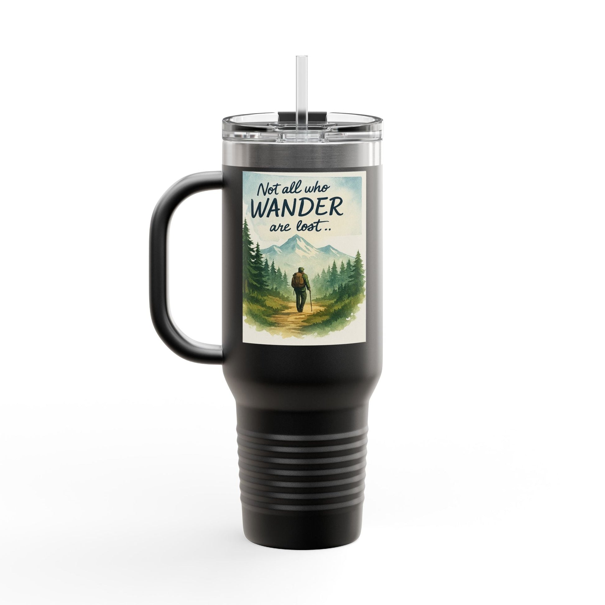 Montana 40oz Adventure Mug with an elk-inspired design and ergonomic handle.