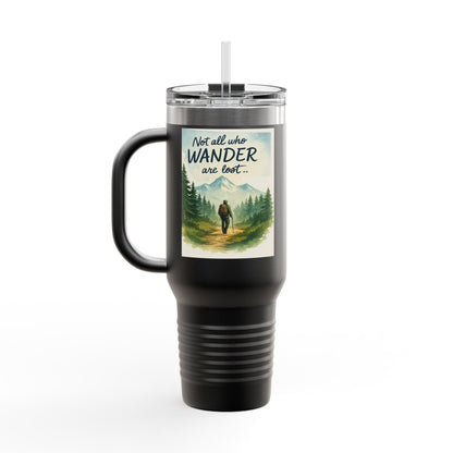 Montana 40oz Adventure Mug with an elk-inspired design and ergonomic handle.