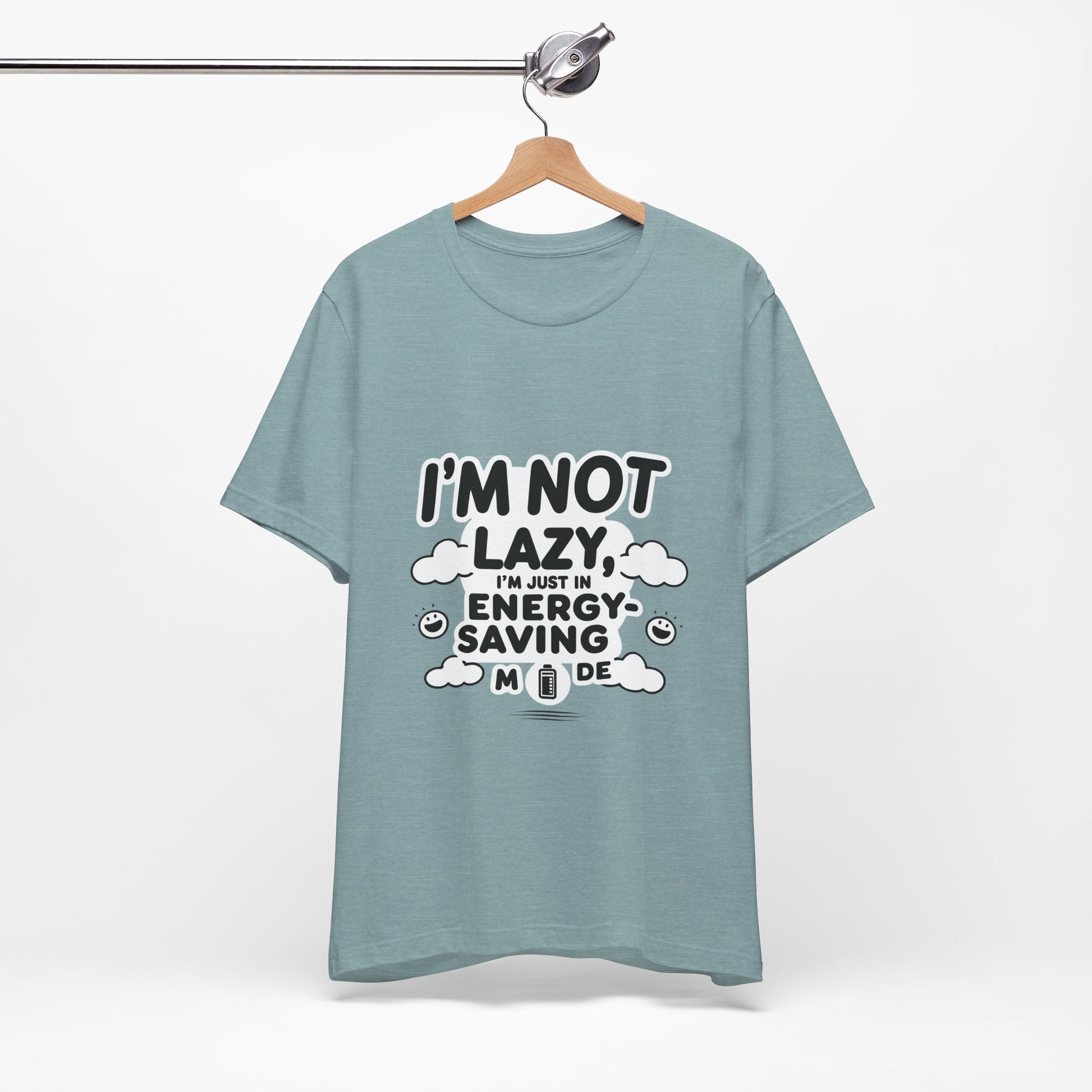 Funny Energy Saving Tee – Unisex Humor Shirt for Everyday Wear