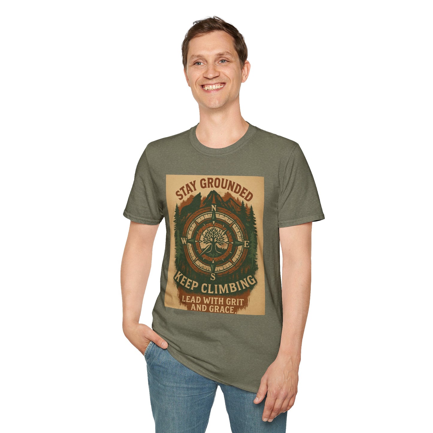 Adventure Hiking Tee – Stay Grounded Shirt for Nature Seekers