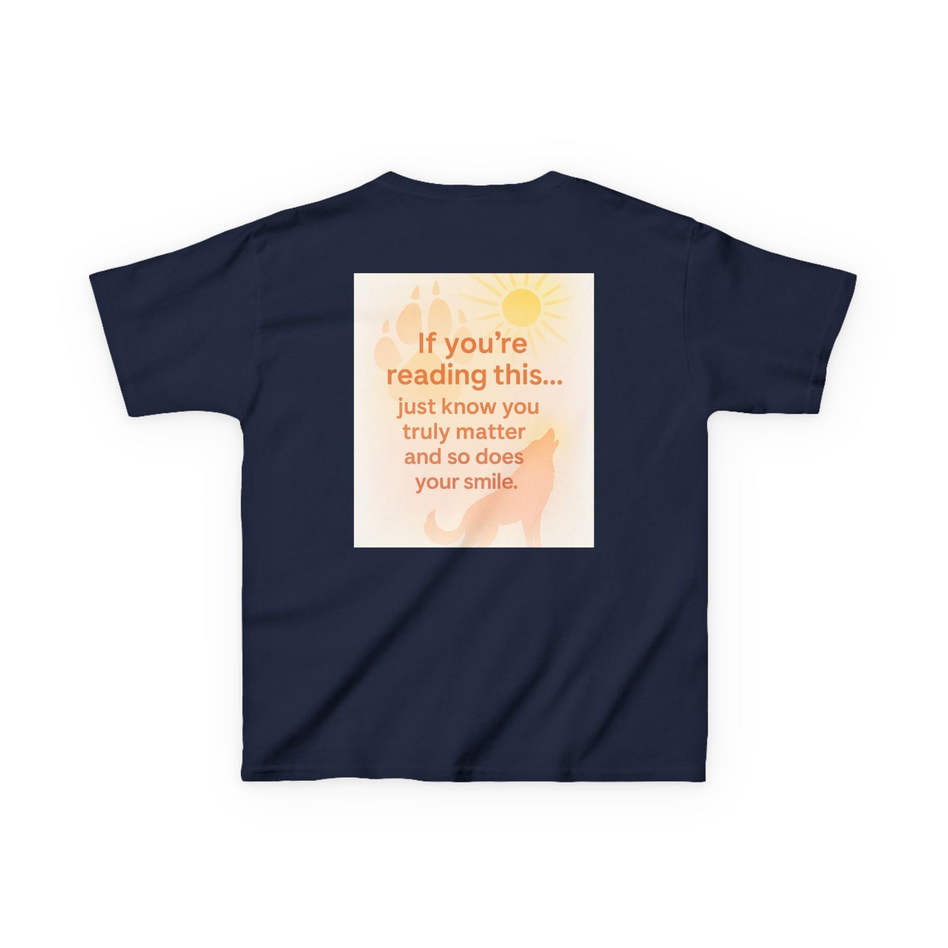 Montana Adventure Kids Tee with nature-inspired graphic and motivational message.