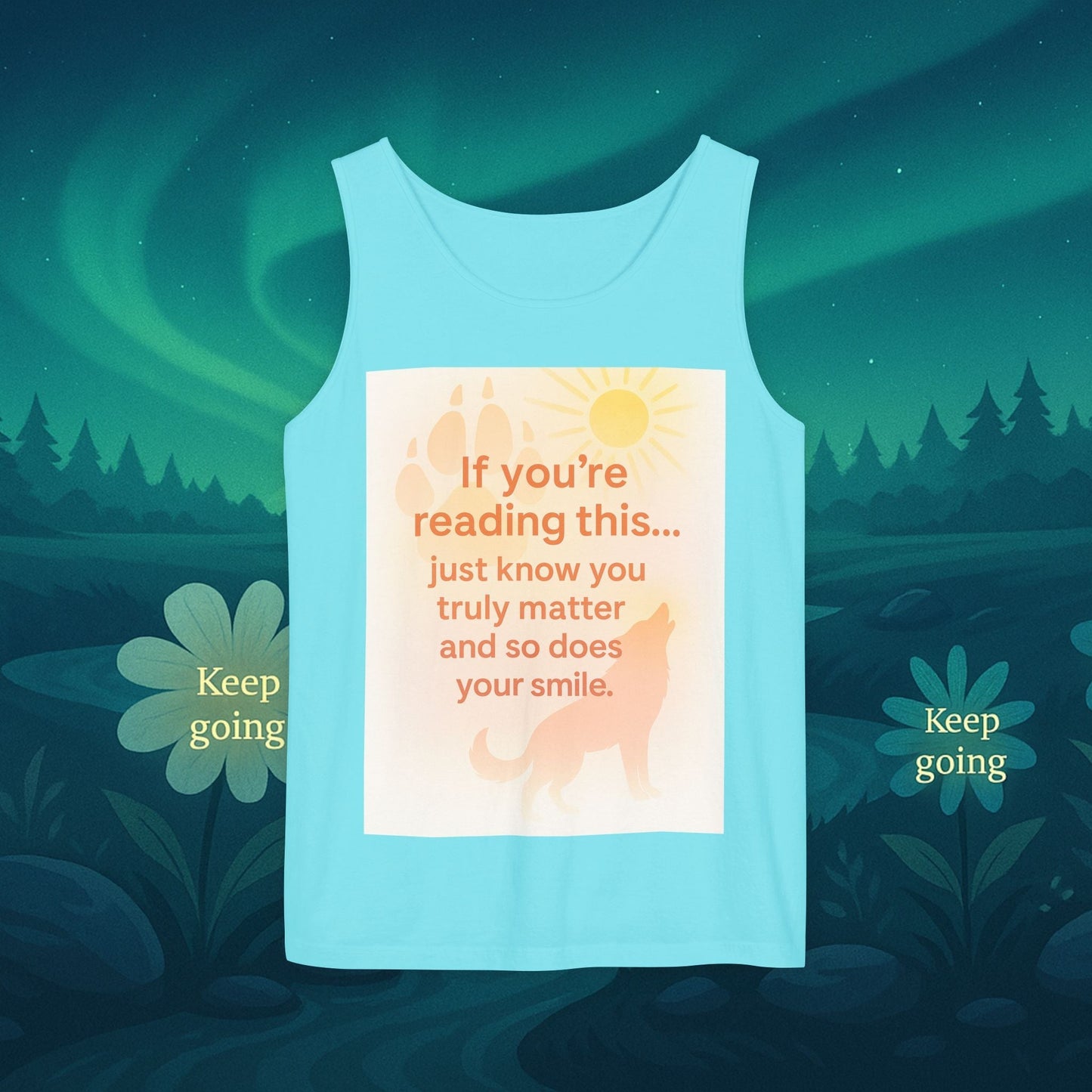 You Matter Nature Tank Top – Wolves Design Motivational Shirt