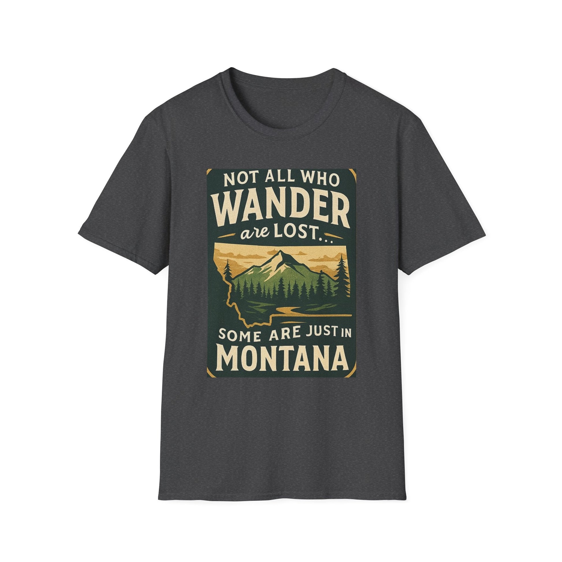 Unisex Wanderer T-Shirt – Not All Who Wander Are Lost Quote Tee