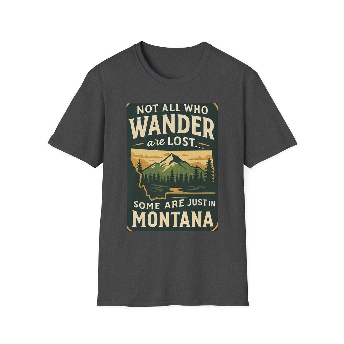 Unisex Wanderer T-Shirt – Not All Who Wander Are Lost Quote Tee