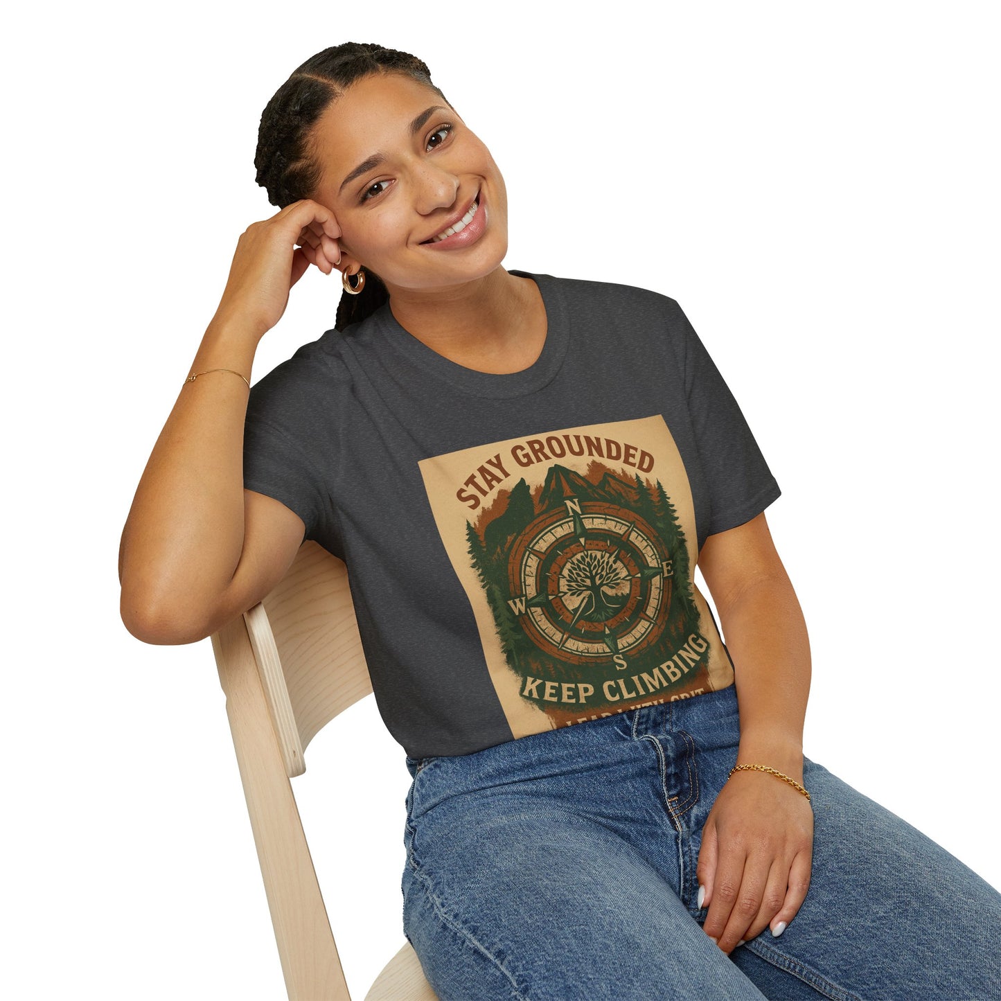 Adventure Hiking Tee – Stay Grounded Shirt for Nature Seekers