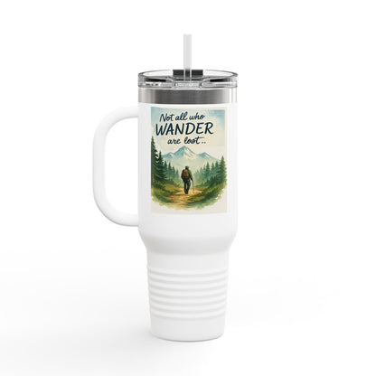 Montana 40oz Adventure Mug with elk-inspired design and ergonomic handle.
