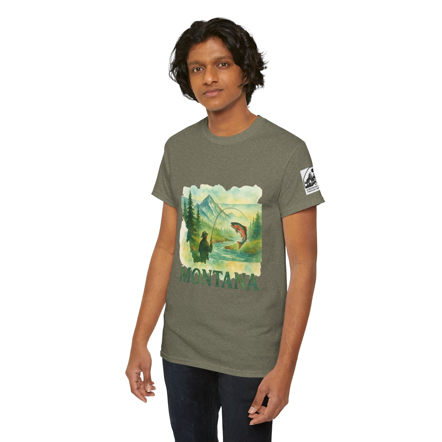 Montana Adventure Shirt – Retro Fishing Tee for Outdoor Enthusiasts