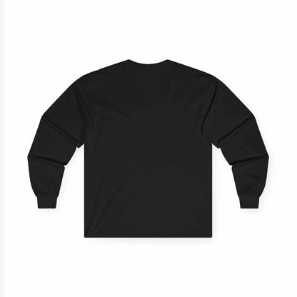 Montana Wanderlust Long Sleeve Tee - black adventure shirt for nature lovers with classic fit and eco-friendly cotton.