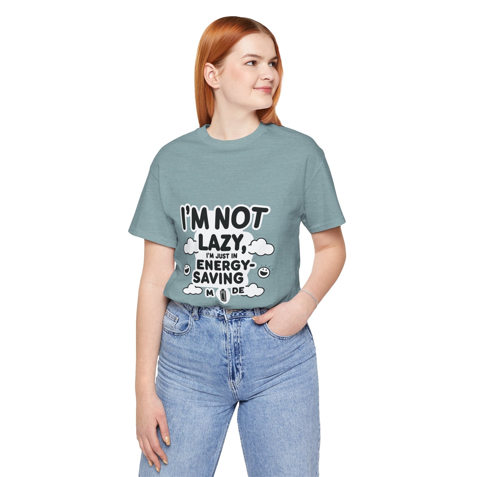 Funny Energy Saving Tee – Unisex Humor Shirt for Everyday Wear