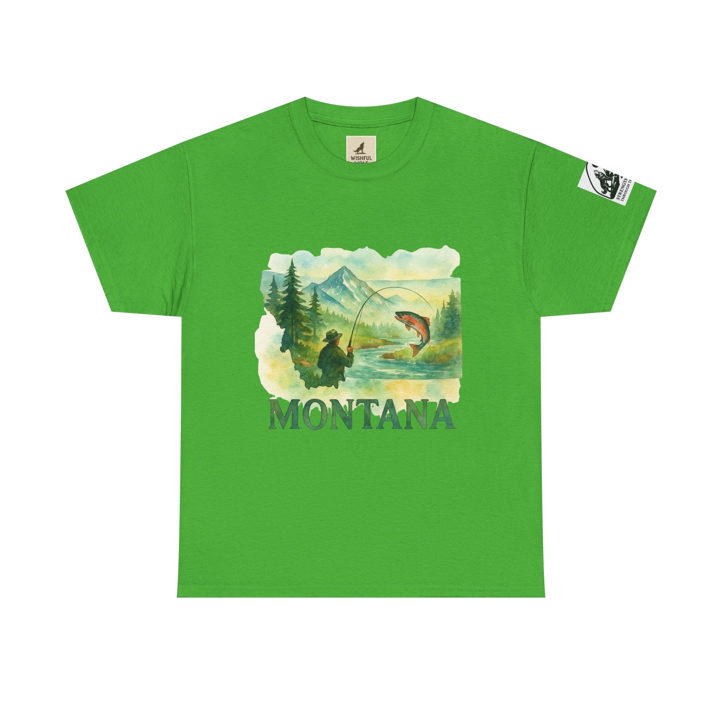 Montana Adventure Shirt – Retro Fishing Tee for Outdoor Enthusiasts