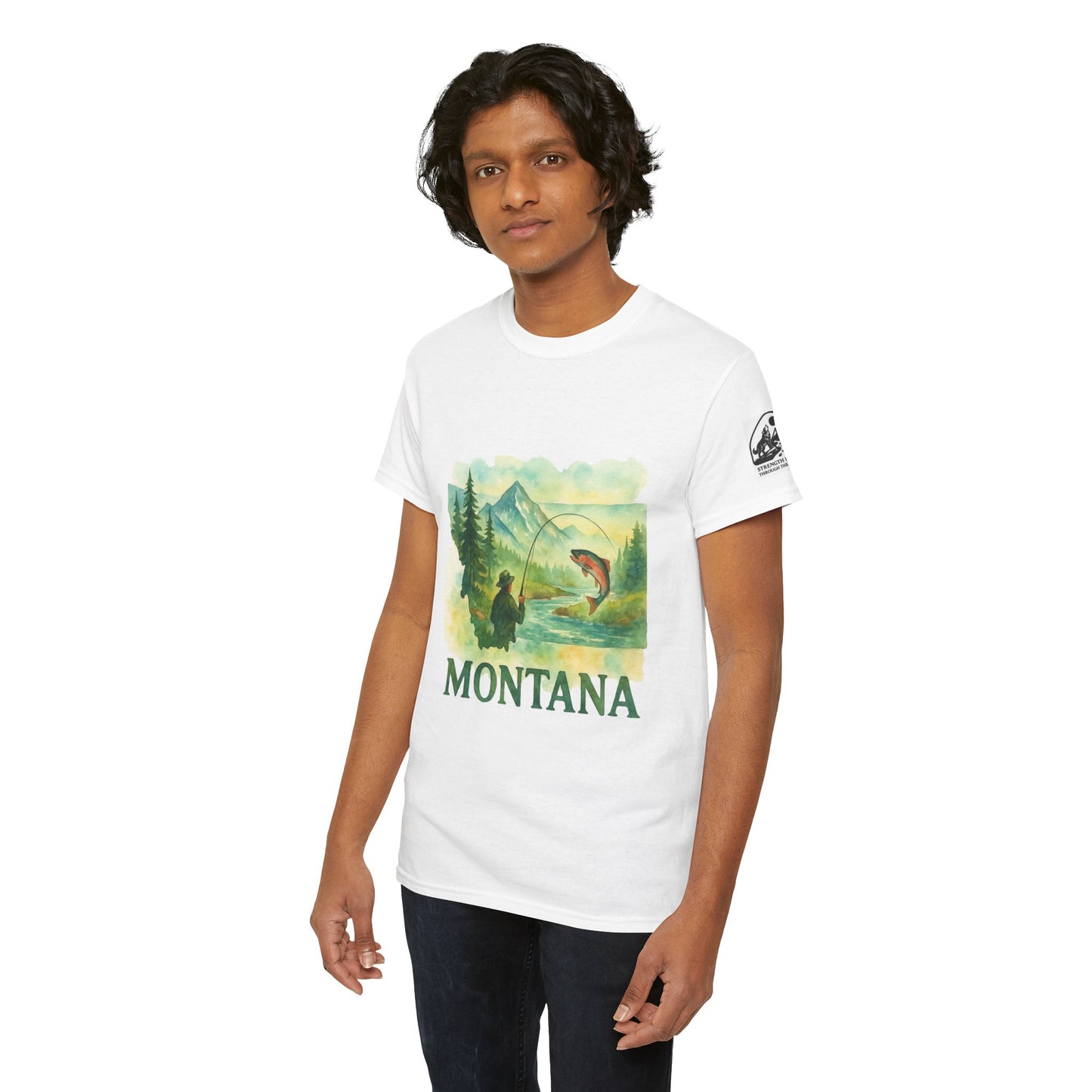 Montana Adventure Shirt – Retro Fishing Tee for Outdoor Enthusiasts