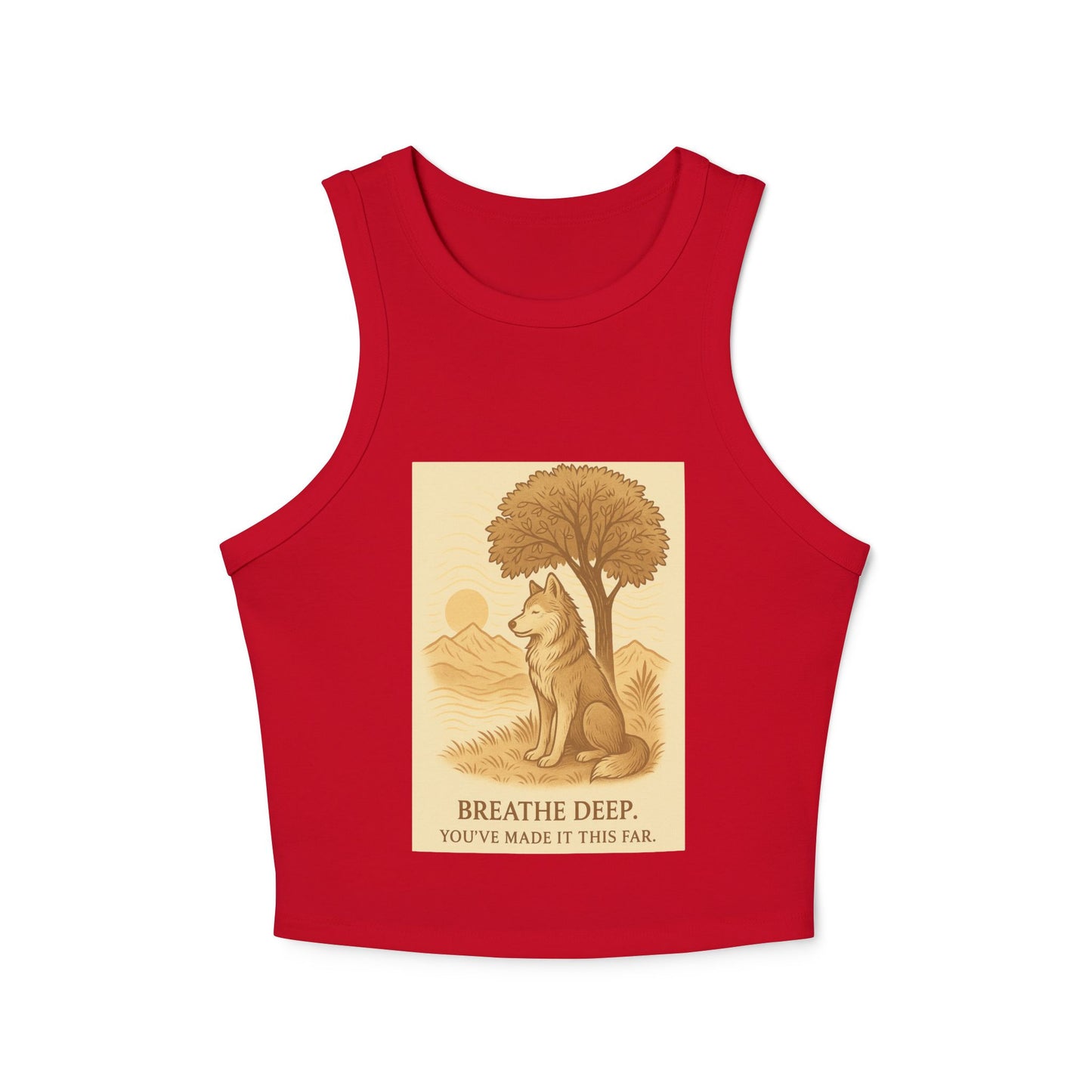 Women’s Nature Tank Top – Wolves & Motivational Outdoor Quote