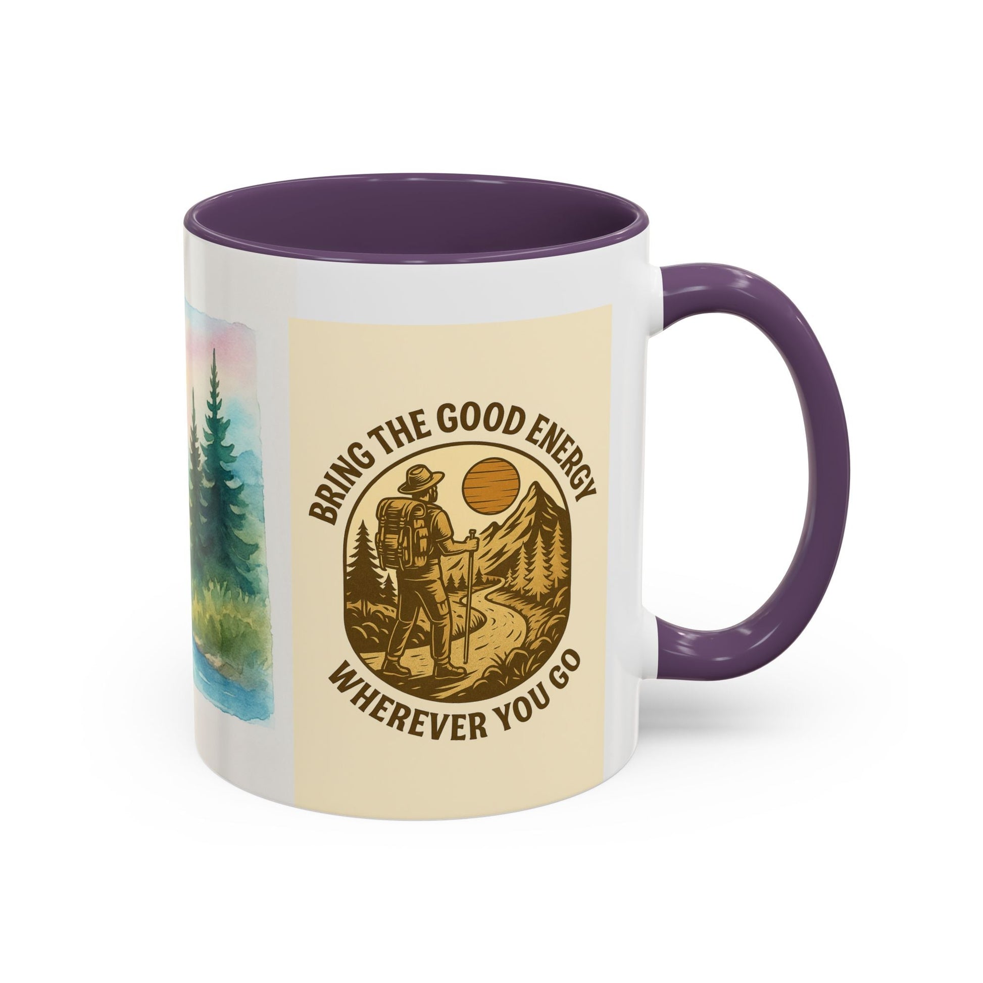 Nature-Inspired Mug – Bear & Mountain Coffee Cup for Outdoorsy Souls