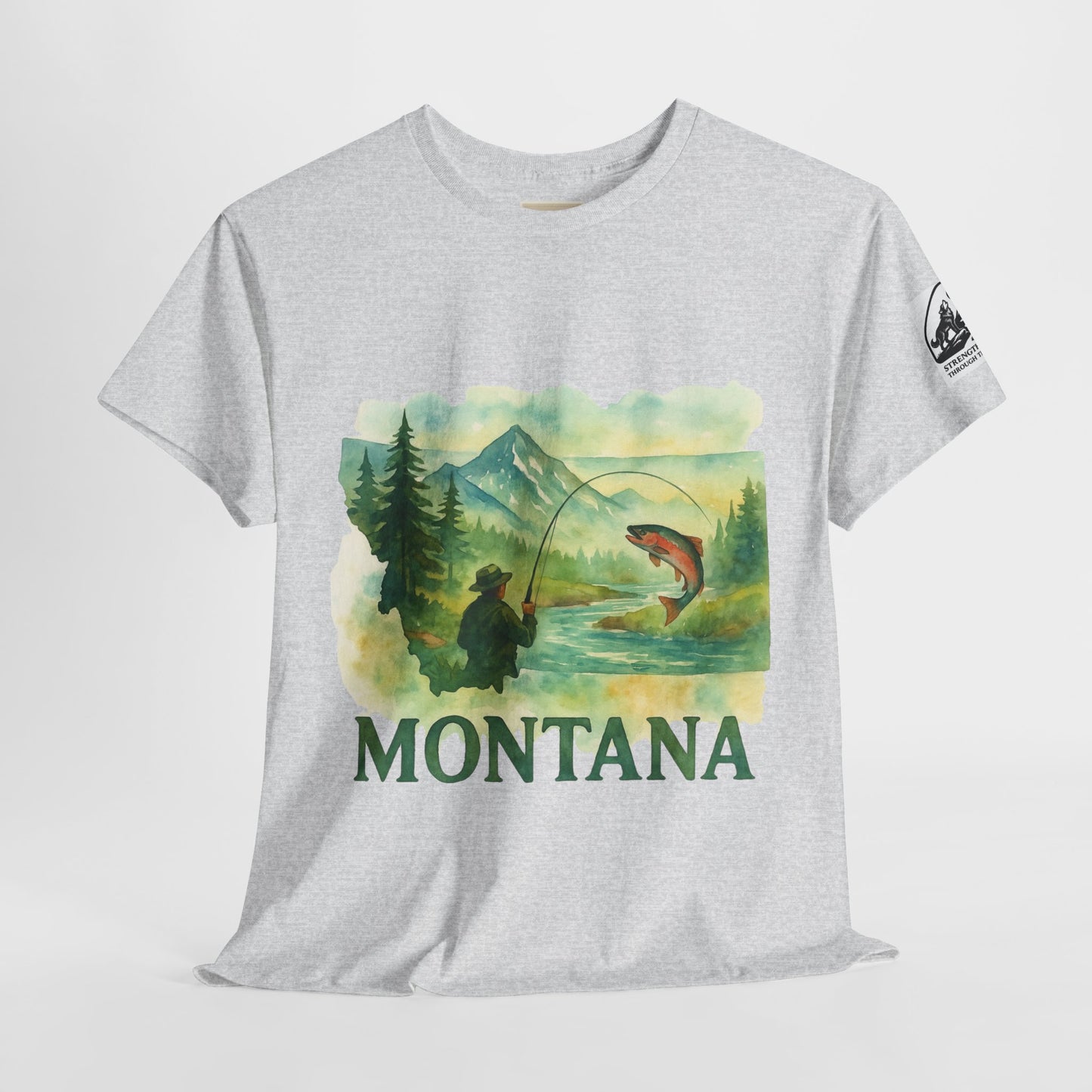 Montana Adventure Shirt – Retro Fishing Tee for Outdoor Enthusiasts