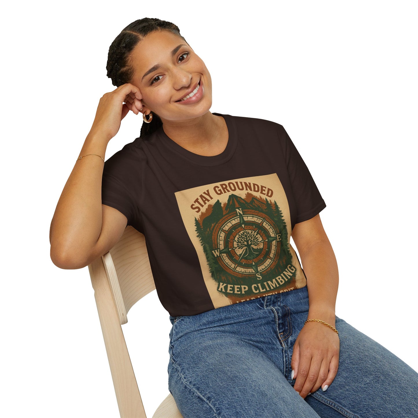Adventure Hiking Tee – Stay Grounded Shirt for Nature Seekers