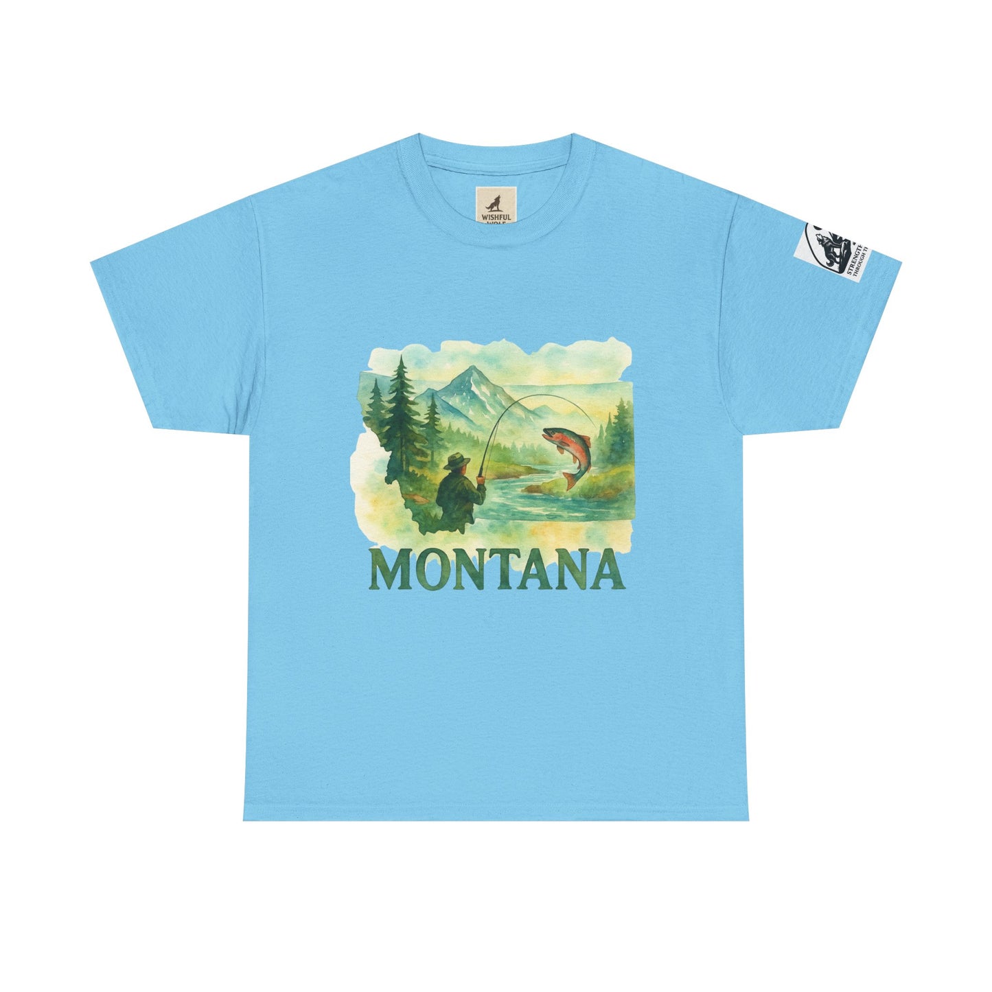 Montana Adventure Shirt – Retro Fishing Tee for Outdoor Enthusiasts