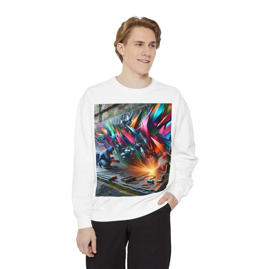 Garment-Dyed Inspirational Sweatshirt – Cozy Style for Comfort