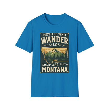 Unisex Wanderer T-Shirt – Not All Who Wander Are Lost Quote Tee