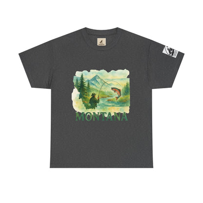Montana Adventure Shirt – Retro Fishing Tee for Outdoor Enthusiasts