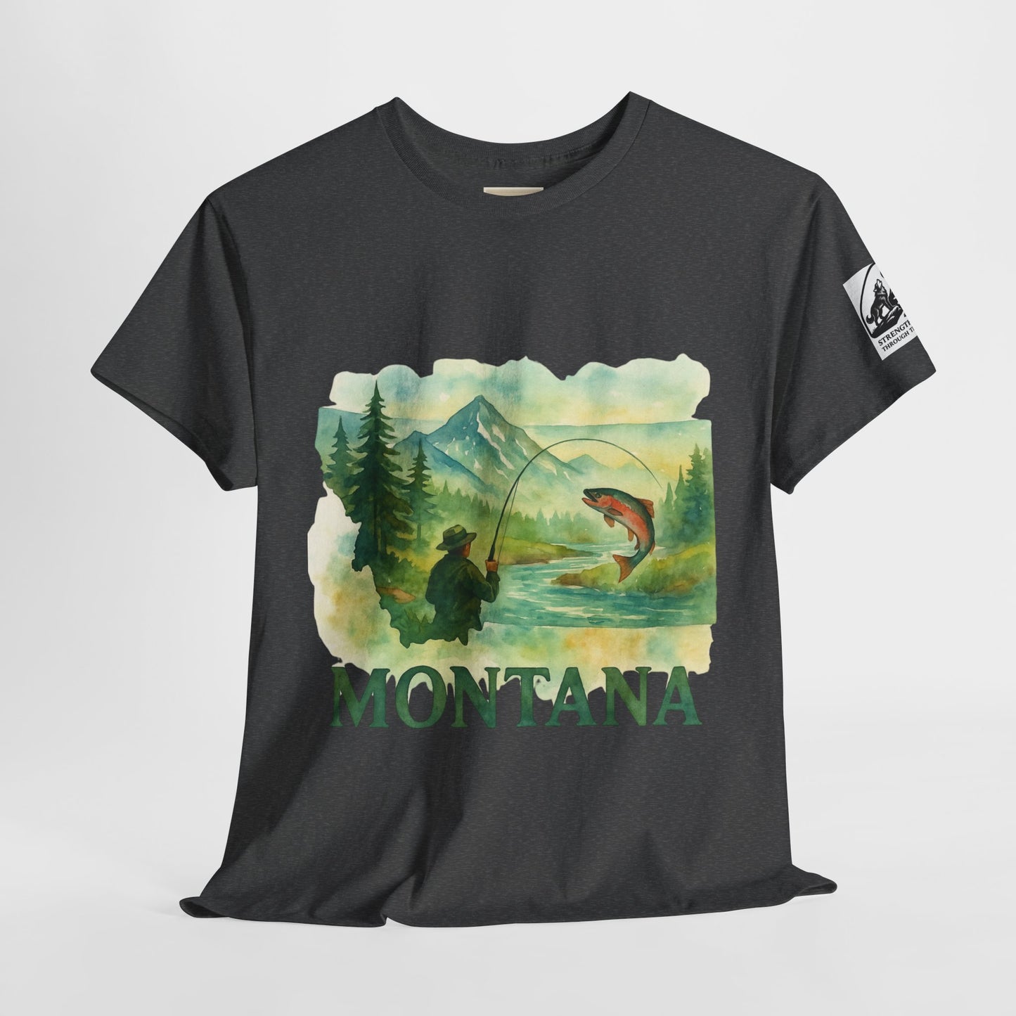 Montana Adventure Shirt – Retro Fishing Tee for Outdoor Enthusiasts