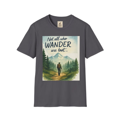 Montana-Inspired Adventure Tee with scenic mountain and hiking graphic.