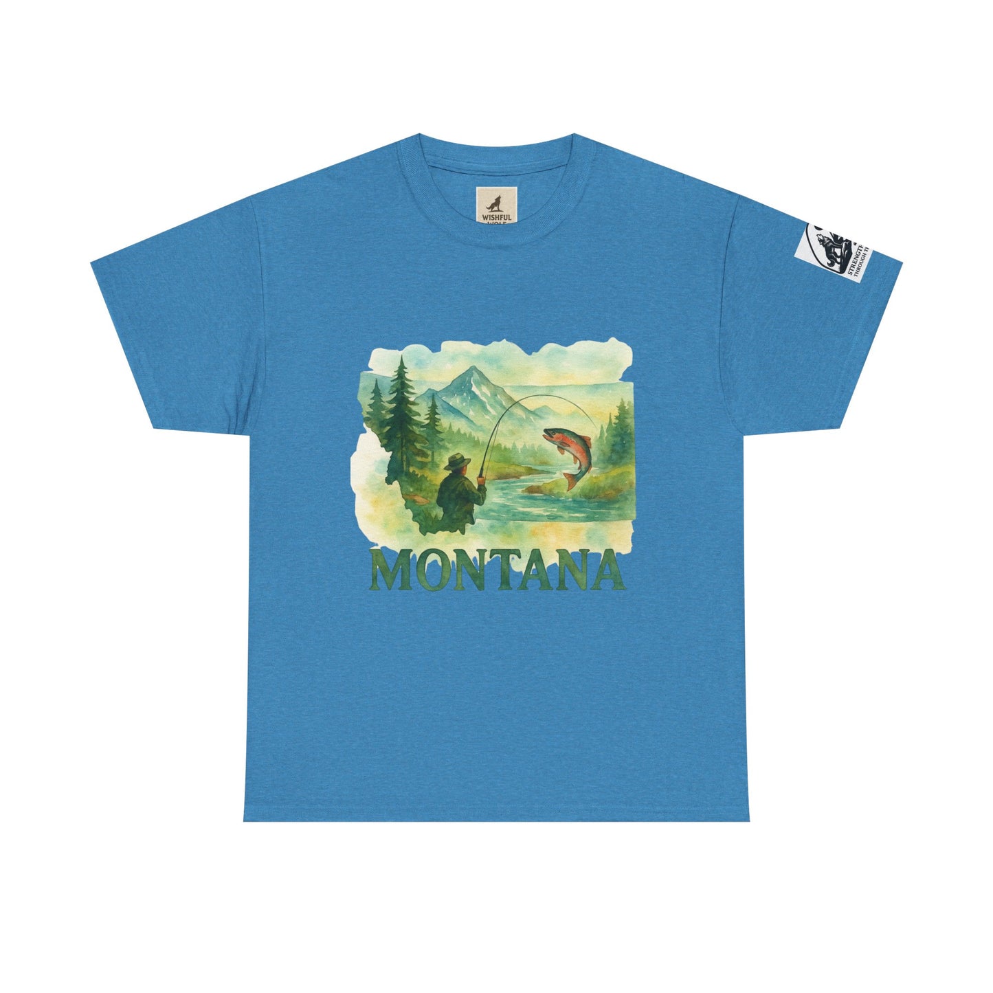 Montana Adventure Shirt – Retro Fishing Tee for Outdoor Enthusiasts