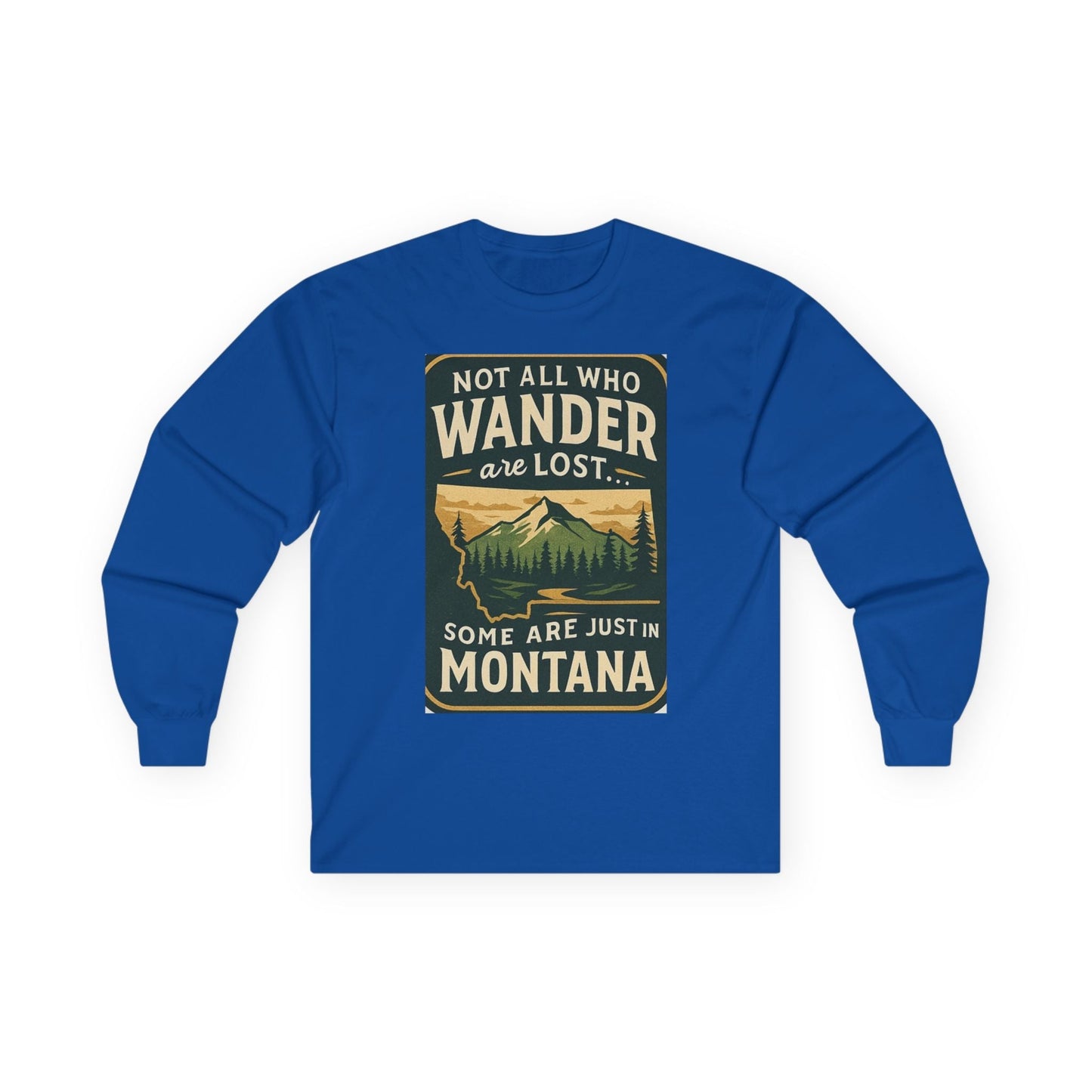 Wanderlust Long Sleeve – Montana Adventure Shirt for Outdoors Lover