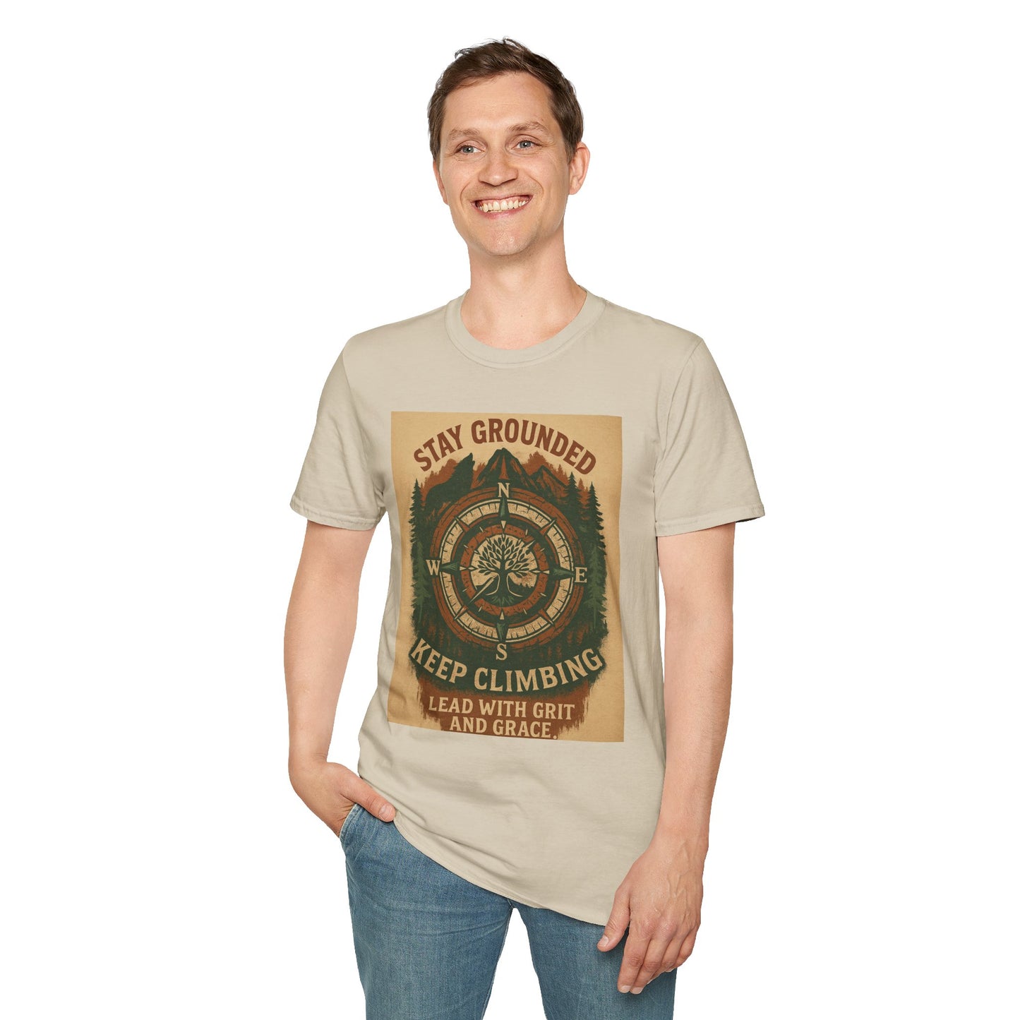 Adventure Hiking Tee – Stay Grounded Shirt for Nature Seekers
