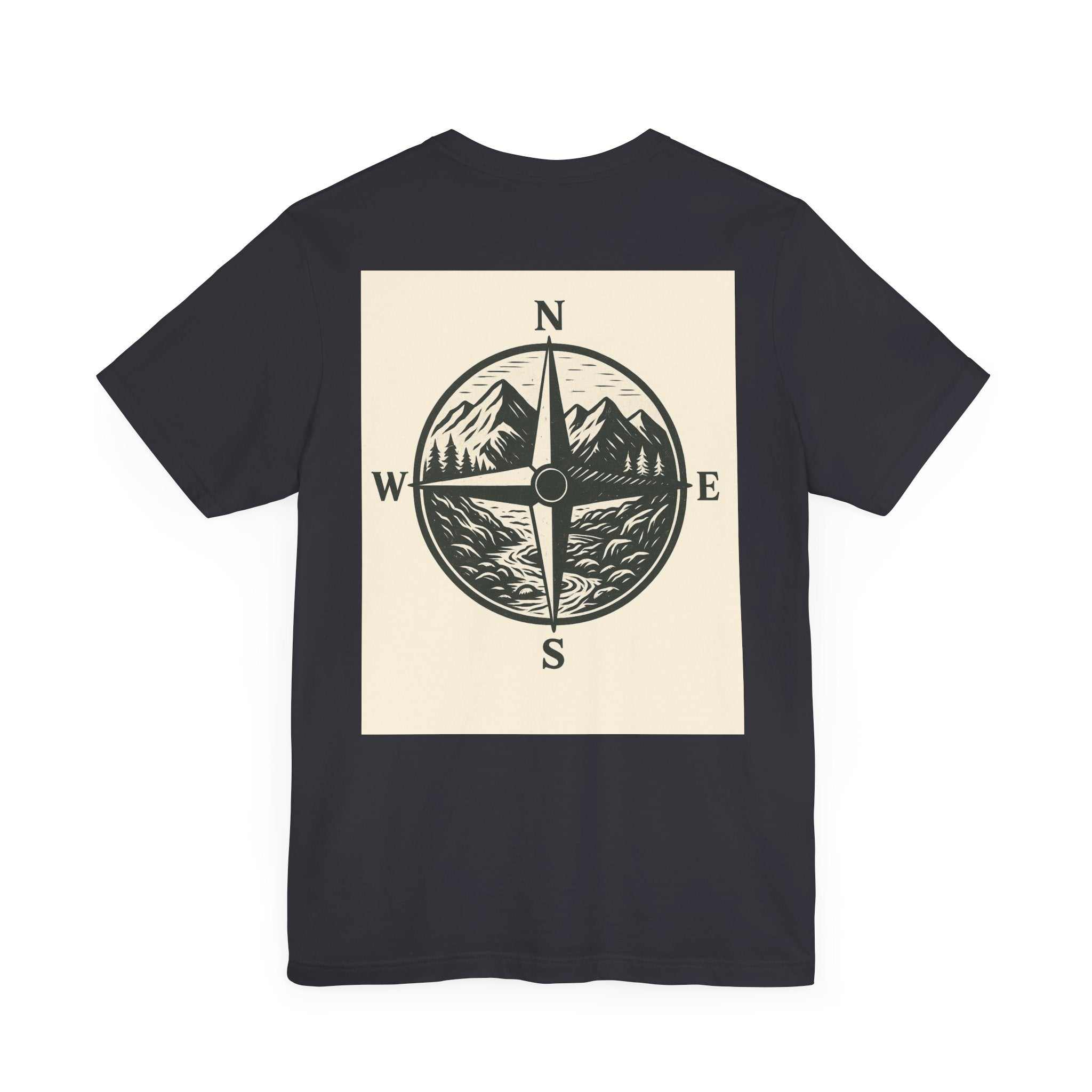 Get Lost in Montana Tee featuring a vintage compass design, perfect for outdoor explorers and nature lovers.