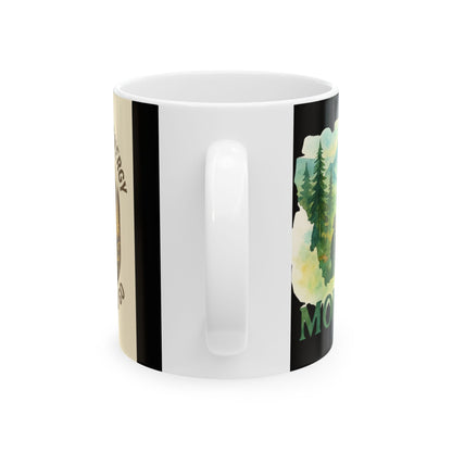 Montana Fishing Mug – Outdoor Gift for Nature & Coffee Lovers