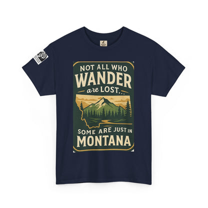 Montana Wanderer Tee – Inspirational Nature Quote Shirt for Explorers