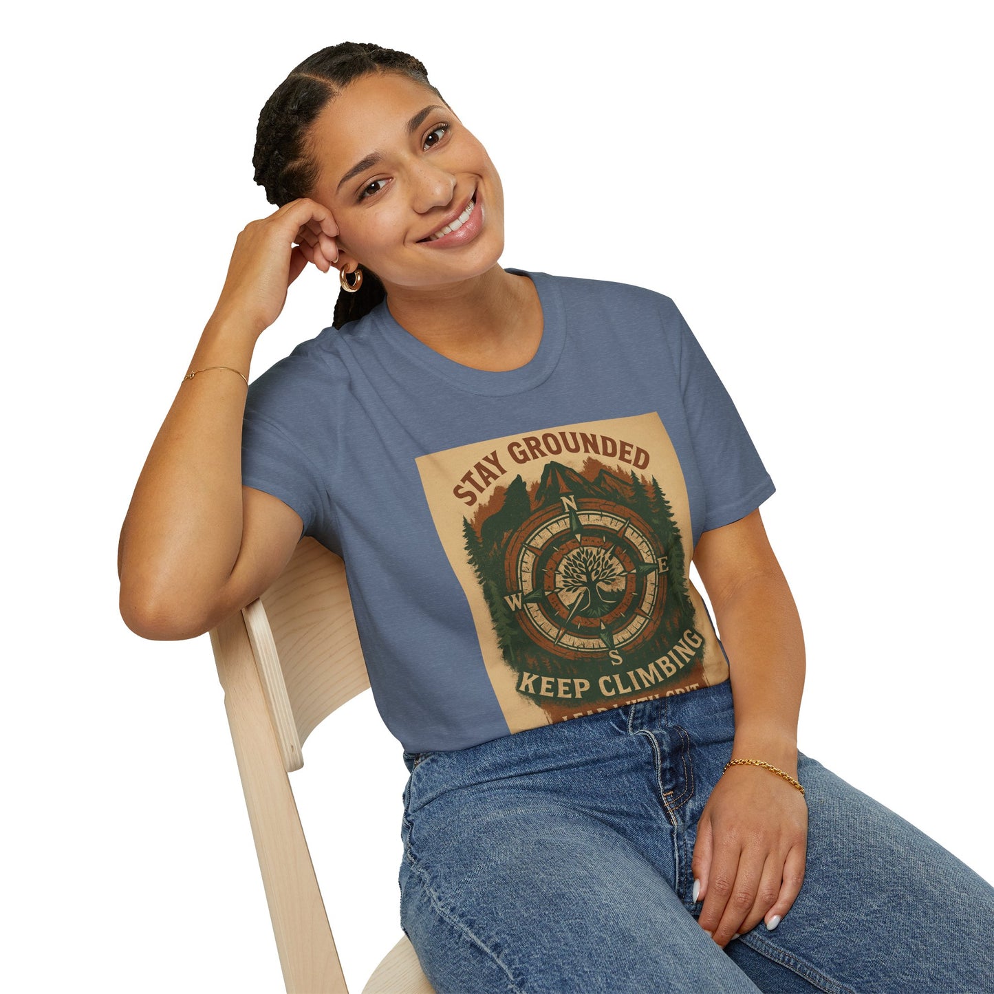 Adventure Hiking Tee – Stay Grounded Shirt for Nature Seekers