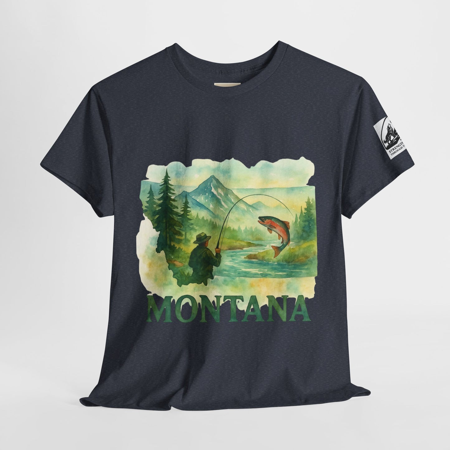 Montana Adventure Shirt – Retro Fishing Tee for Outdoor Enthusiasts