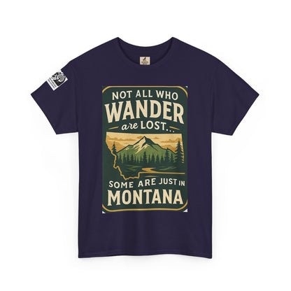 Montana Wanderer Tee – Inspirational Nature Quote Shirt for Explorers