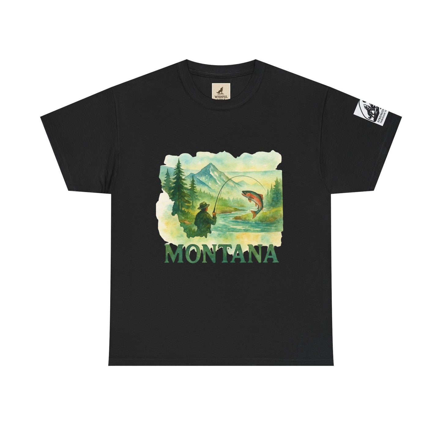 Montana Adventure Shirt – Retro Fishing Tee for Outdoor Enthusiasts