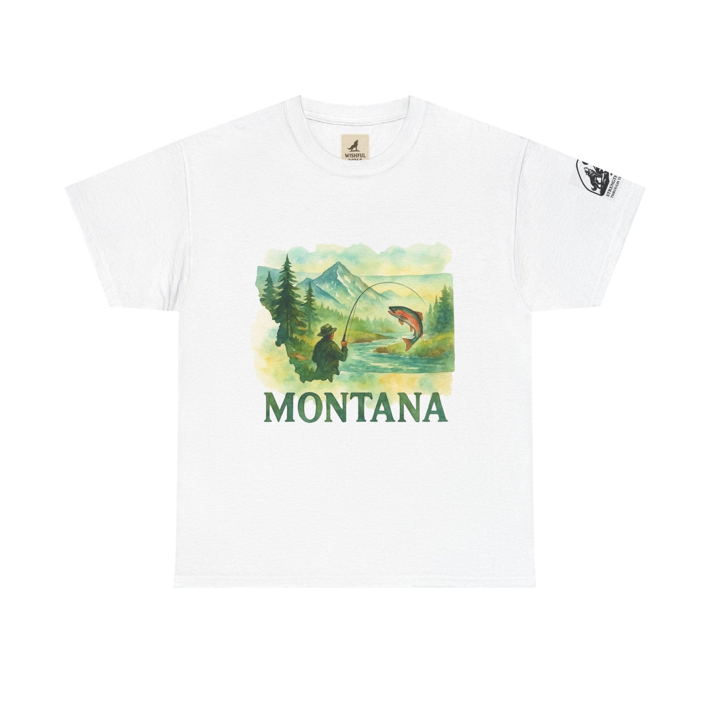 Montana Adventure Shirt – Retro Fishing Tee for Outdoor Enthusiasts