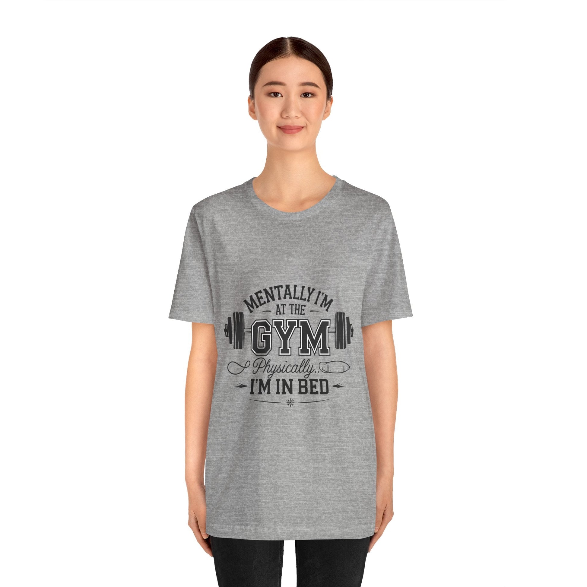 Gym Humor Tee – Motivational Graphic T-Shirt for Gym Lovers