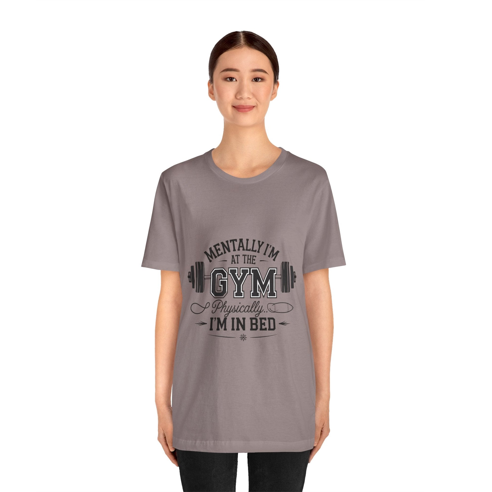 Gym Humor Tee – Motivational Graphic T-Shirt for Gym Lovers