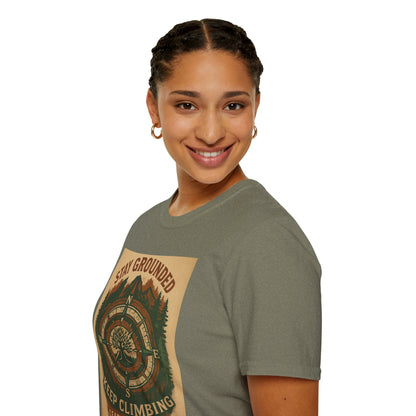 Adventure Hiking Tee – Stay Grounded Shirt for Nature Seekers