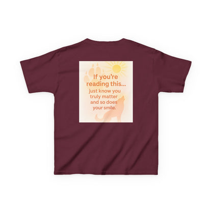 Nature-inspired Montana Adventure Kids Tee with graphic back design.